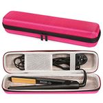 Faylapa Faylapa Hard Carry Case for Classic Hair Straightener Curling Irons Styler,Hair Straightener EVA Case(Accessories Not Include,Pink)