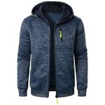 Zip up Mens Hoodies Uk clearance, Long Sleeve Fleece Jacket Full Zipper Soft Hoodie Basic Long Sleeve Cardigan Lightweight Plain Colour Jackets Comfy Vintage Outdoor Sports Casual Daily Loose Fit