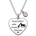 JMIMO Horse Necklace Horse Gifts for Girls