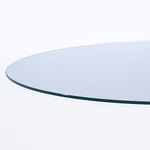 20" Round Glass Table Top 1/2" Thick Flat Polished Edge