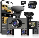 2K 4 Channel Dash Cam Front and Rea