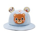 VRITRAZ Breathable Polyester Cloths Kids Beige LuckyWo Hat for Boys and Girls, Summer Sun Protection, 3 to 10 Years