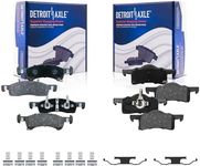 Detroit Axle - Brake Pads for 2003-2006 Ford Expedition Lincoln Navigator Ceramic Brake Pads w/Hardware 2004 2005 Front and Rear Replacement