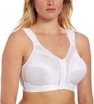 Playtex Women's Front Close with Flex Back Bra, White, 40D