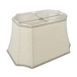 Mestar Decor Cut Corner Linen Lampshade with Lace Trim (Spider) (Rectangular)