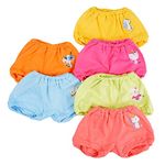 Baby Bucket Baby Girls Cotton Panties (Pack of 1) (New 10LC 6PC PK 7891_Bloomer-Dark-Coloured -15DC-1_6 Months-12 Months)