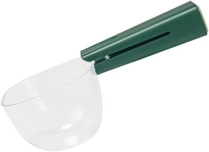 FENENIK Food Scoop, Pet Cat Dog Food Cup Capacity Cat Food Scooper With Sealing Clip, Ice, Coffee Bean, Flour Scoop Green