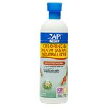 API POND CHLORINE & HEAVY METAL NEUTRALIZER Pond Water Neutralizer 16-Ounce Bottle