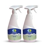 Ecovia Limescale and Hard Stain remover spray | Bathroom tough hard water stain remover | Kitchen Stain Cleaner |Natural Heavy Duty formula - 500ml x 2 | Combo Pack