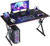 CubiCubi Gaming Desk 100 x 50 cm PC Computer Desk, Home Office Desk Table Gamer Workstation, Simple Game Table, Black