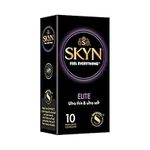 SKYN Elite Condoms Pack of 10 SKYNFEEL Latex Free Condoms for Men, Regular Size Condoms, Ultra-Thin & Soft Condoms, Smooth Straight Shape, Lubricated, 53mm Wide