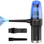 SUNPOLLO Cordless Air Duster & Vacuum 2-in-1, Electric Compressed Air Blower for Computer