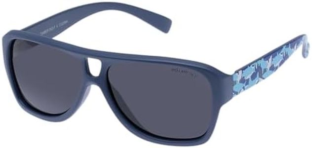 Cancer Council Male Timber Wolf Kids Navy Shark Aviator Sunglasses