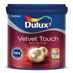 Dulux Velvet Touch Pearl GLO Interior Emulsion Paint | Luxurious Soft-Sheen Finish | Highly Durable & Washable | Rich, Intense, Smooth Colors (White, 1 Liter)