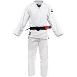 FUJI BJJ Gi - Original Brazilian Jiu Jitsu Uniform w/Free White Belt (White, A2L)