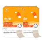 Wellbeing Nutrition Melts Natural Vitamin D3+K2 (MK-7) | Plant-Based & Vegan D3 for Immunity, Heart Health, Joints, Bone, Cellular Protection | Vitashine, Resveterol & MenaquinGold (60 Oral Strips)