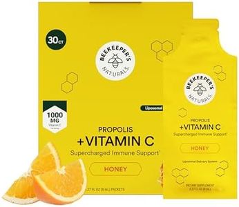 Beekeeper's Naturals Propolis Liposomal with Vitamin C Effective Bio-Available Immune Support Delivery, 30 Ct