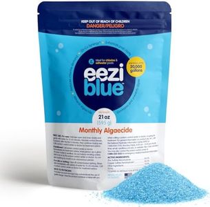 Eeziblue Monthly Algaecide for Swimming Pool, Pool Algaecide for Inground Pool & Above Ground Pool - Effective Monthly Treatment to Prevent Algae Growth up to 20,000 Gallons