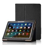 AKNICI 10.1 Inch Folio Case for Dragon Touch K10 Max10/Hoozo 10/Winsing 10/Lectrus 10/ZONKO 10.1/Victbing 10/YIERA 10/WECOOL 10/SANNUO 10.1/TAOERA 10.1/BeyondTab 10/XINYANGCH 10.1/Haehne 10, Black