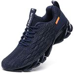 SKDOIUL Men Sport Athletic Running Sneakers Walking Shoes, 1919 Light Blue, 8.5