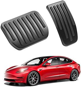 Arcoche Pedal Pad Cover for Tesla Model 3 & Y Non-Slip Brake Accelerator Foot Pedal Accessories 2016-2025(Obsidian Black)