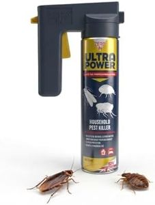 Zero In Ultra Power Household Pest Killer Spray 600ml – Kills Fleas, Bed Bugs, Clothes Moths & Crawling Insects on Contact – Long-Lasting Professional Strength Insecticide for Home Use