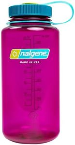 Nalgene Sustain Tritan BPA-Free Water Bottle Made with Material Derived from 50% Plastic Waste, 32 OZ, Wide Mouth, Eggplant