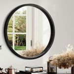 Furb Round Wall Mirror, 80cm Circle