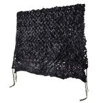 HYOUT Camouflage Netting, 6.5x10ft Camo Net Blinds Great for Sunshade Camping Shooting Hunting etc,Black