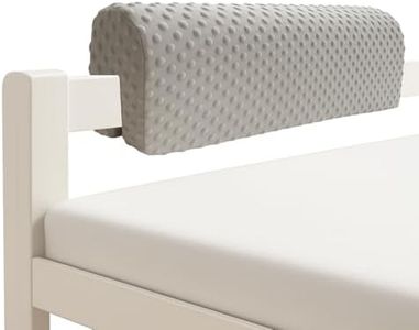 Wonder Space Toddlers' Bed Rail Bumpers Protecter - Children's Bed Guardrail Padding - Anti-Collision | Increased Height | Fall Prevention - Easy Installation Enhanced Safety Mostly Fit (Grey, 3ft)