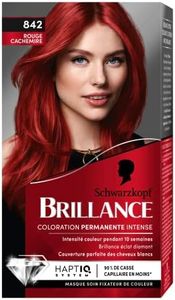 Schwarzkopf Brillance – Coloración permanente – rojo Cachemira 842