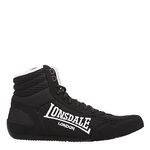 Lonsdale Mens Contender Boxing Boots Black/White UK 9.5