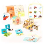 Curious Cub Montessori Learning Wooden Baby Toys| Box 10:21+ Months | Montessori Toys for 1+ Year Old | Problem Solving, Brain Development Toys| Fine Motor Skills | Gift for 1 Year Old