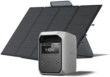 EF ECOFLOW Solar Generator DELTA 3 Classic 1024Wh with 400W Solar Panel,1800W AC/100W USB-C Output (3600W Surge), LiFePO4 Battery Portable Power Station, 1 Hr Fast Charge for Home, outdoor
