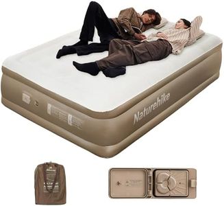 Naturehike ChenJing 2-Minute Inflation Air Mattress for 2 Person Full, 45cm Thickness with Built-in Pump, Portable Blow Up Bed for Camping, Home, Guest, Outdoor Travel