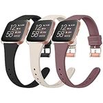 [3 Pack] Slim Bands for Fitbit Vers
