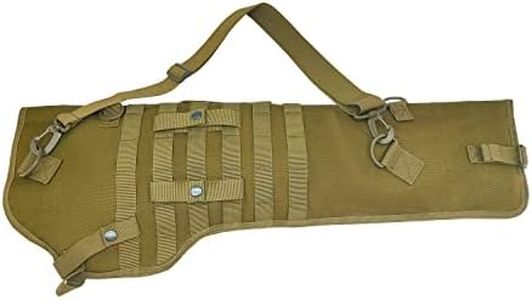 Jaegvida Shotgun Scabbard Bag Tactical Shotgun Soft Gun Scabbard Bag Shoulder Carry Scabbard Bag (Brown)