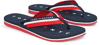 Tommy Hilfiger Women Tommy Loves NY Beach Sandal Flip-Flops, Blue (Midnight), 38 EU