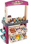 Delex Ice Cream Desert Shop 55 Piece Grocery Supermarket Pretend Playset With Scanner Cash Register Light & Sound. Great Christmas Birthday Gift