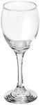 Amazon Brand - Solimo Wine Glass 245ml, Set of 6, Transparent