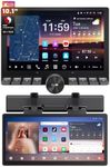 X10 10.1 inch Knob Single DIN & Double DIN Car Stereo, with Passenger Entertainment Screen, AI Vision
