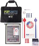 Popdarts USA Board Edition Set - Backyard, Indoor and Outdoor Game for All Ages - Great Cornhole Alternative - Includes 2 All-Weather Boards, Original Set, Travel Case, and Score Keeper