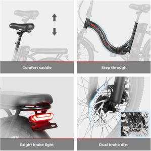 SAMEBIKE Foldable Electric Bike for Adults