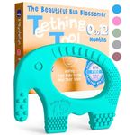 BABY ELEFUN Teething Toys for Baby - Cute, Effective & Easy to Hold BPA Free Silicone Teethers with Gift Package - Elephant Teether Toy Best for Babies 3 6 12 Months, Boy, Girl, Infant - Shower Gifts