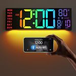 JALL 16.2" Large Digital Wall Clock