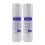 VYAIR AquaFilter 5 Micron 10" String Wound PP Yarn Sediment Particle Reverse Osmosis (also suitable for Aquariums Bore Holes Garden Ponds Koi Carp Well Water Pole Window Cleaning) (2)