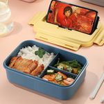 BPA 3 Compartment 1200ml Reusable Food Container School microwavable Lunch Boxes