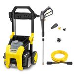 Karcher K1900PS 1900 PSI 1.2 GPM Electric Power Pressure Washer with Turbo, 15°, & Soap Nozzles