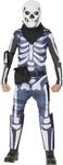 InSpirit Designs Licensed Fortnite Skull Trooper, Youth Costume, Black, L