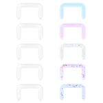 D.Bella Septum Retainer Clear Bioflex Septum Rings Retainers Flexible Acrylic Plastic U-Shaped Septum Piercing Retainer, Plastic, plastic